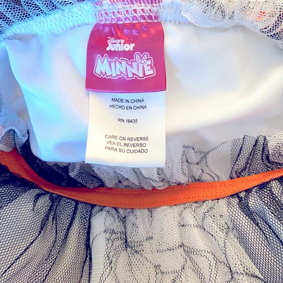 🎃SALE! Disney Jr MINNIE Boo Crew Tee & Tulle Skirt With Shorts Size 2T - Picture 5 of 6